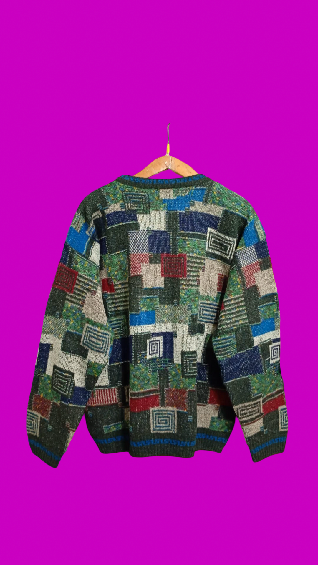 Vintage Multicolor Fantasy 90's Versace Sweater Unisex Size M