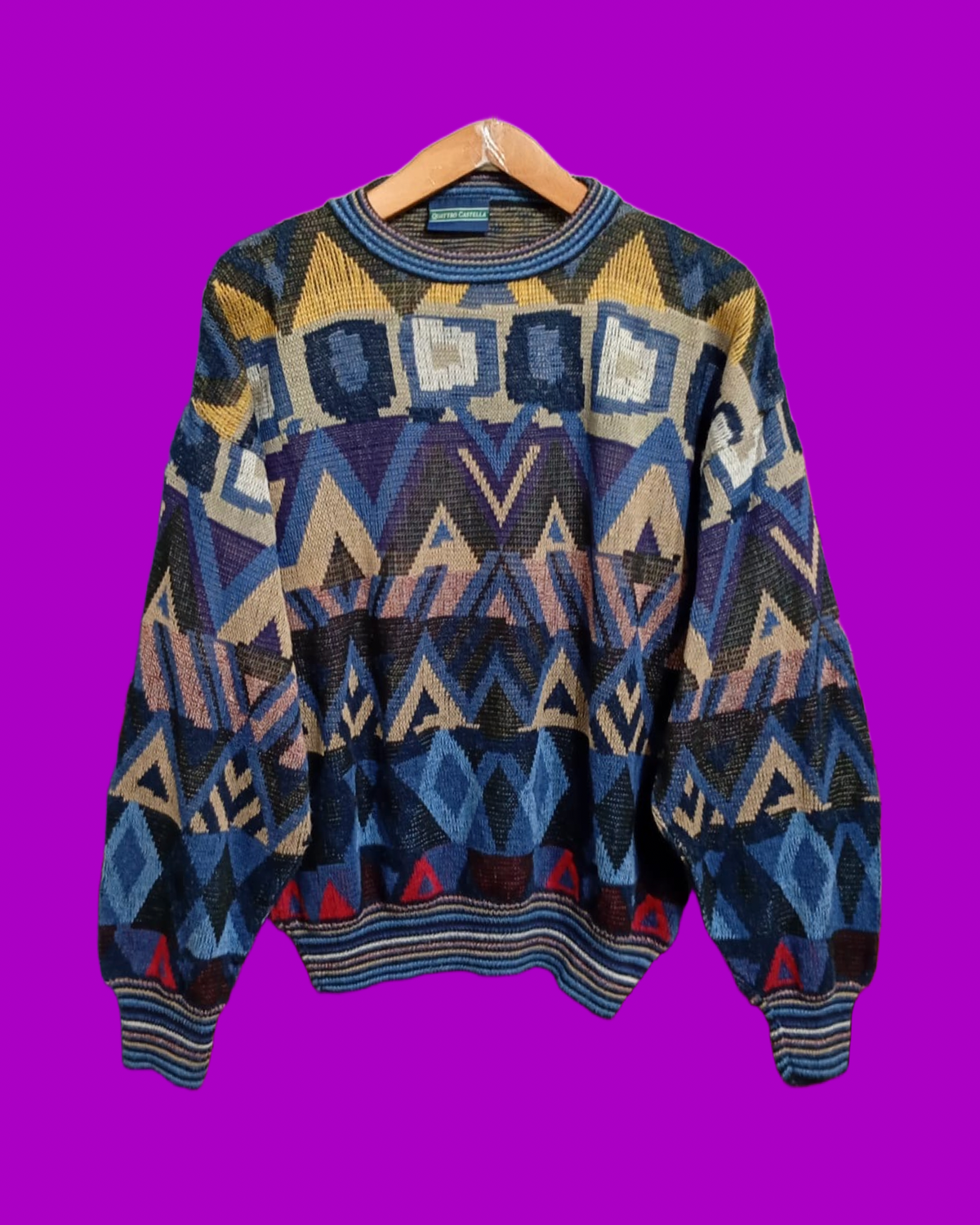 Vintage Multicolor Fantasy 90's Sweater Unisex Size M