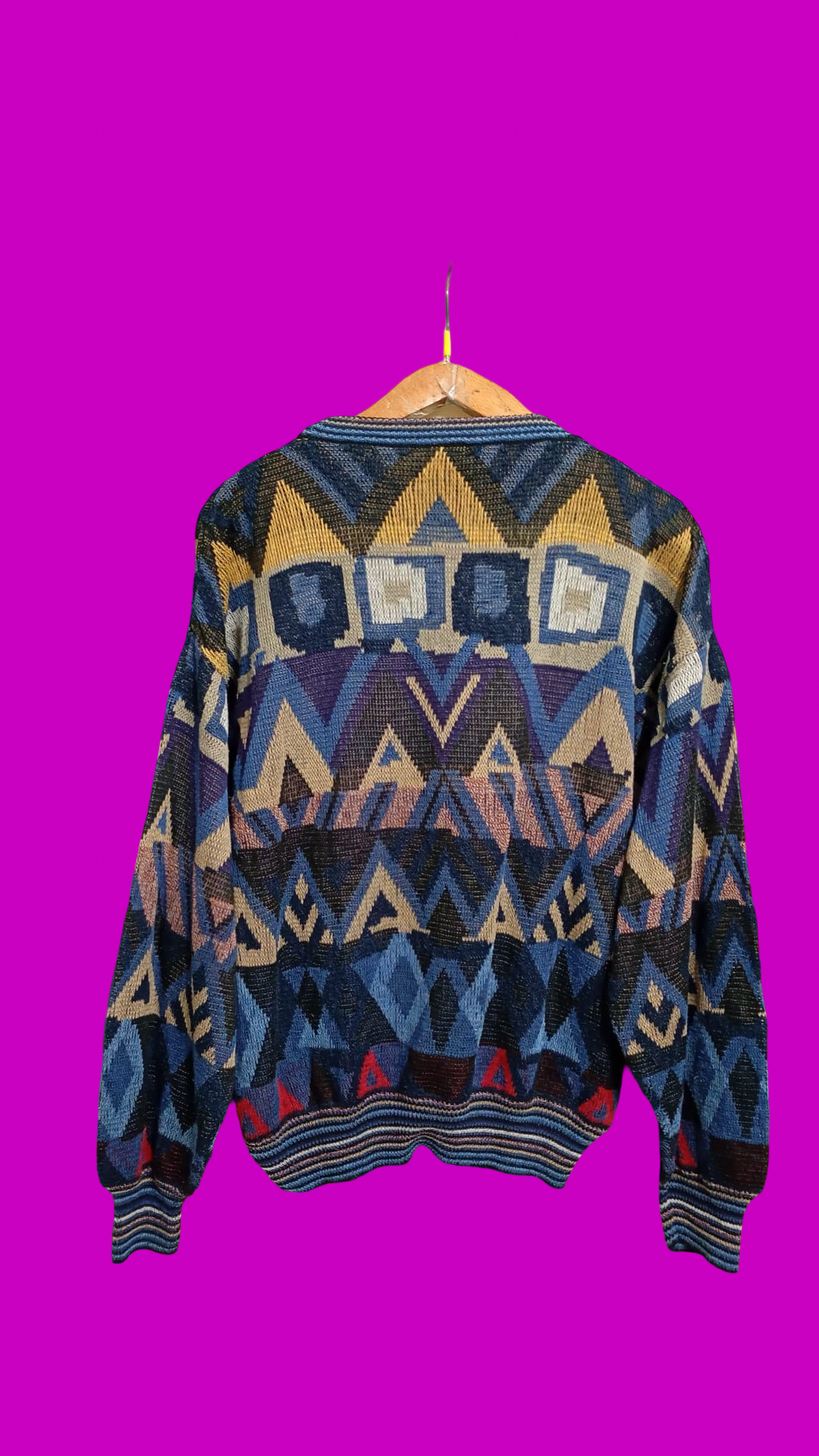 Vintage Multicolor Fantasy 90's Sweater Unisex Size M