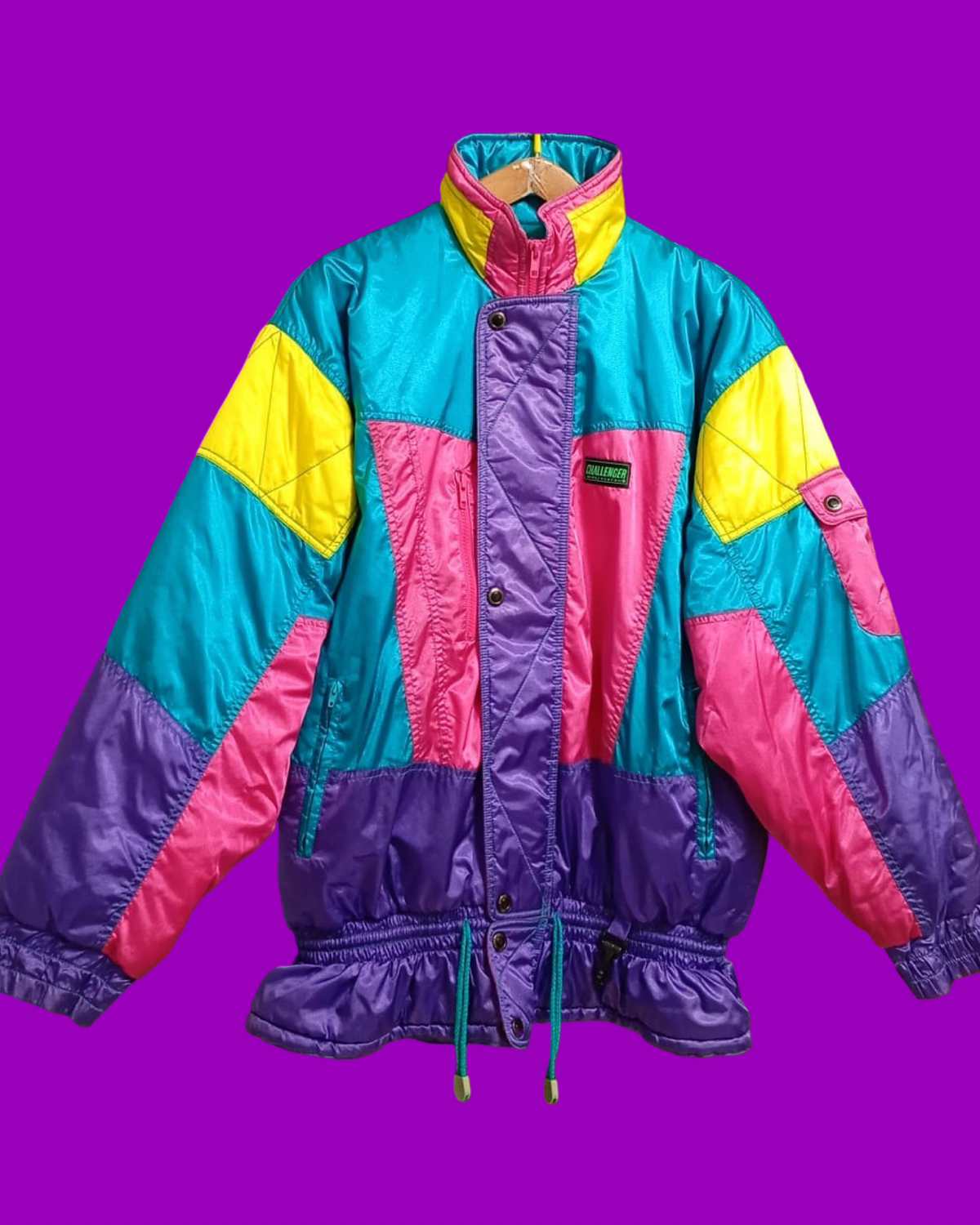 Vintage Multicolor Fantasy 90's Rare Snow Jacket Unisex Size XL