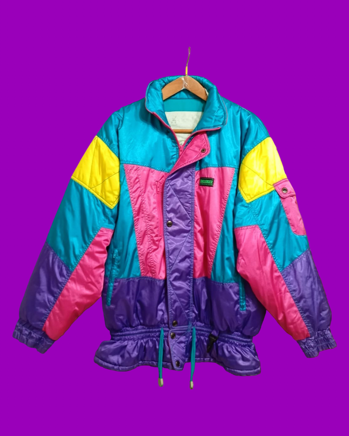 Vintage Multicolor Fantasy 90's Rare Snow Jacket Unisex Size XL
