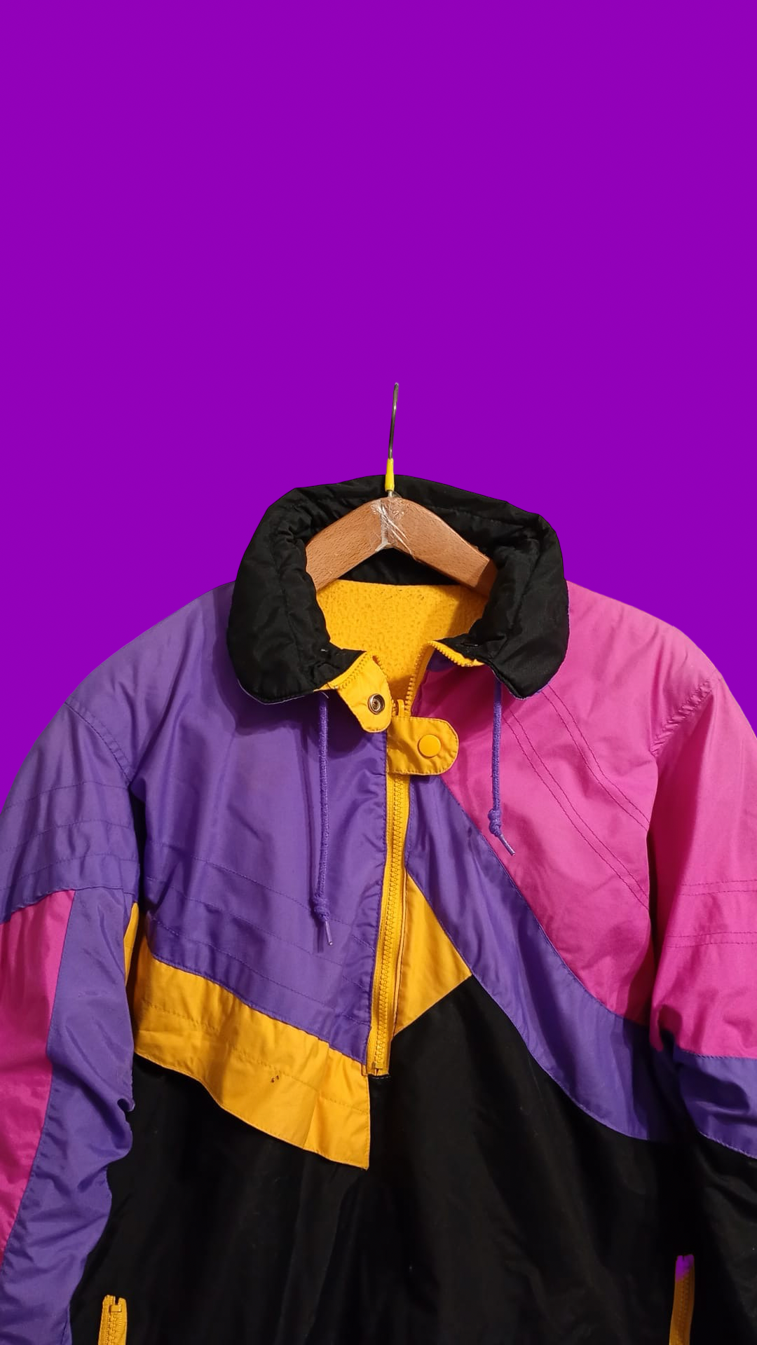 Vintage Multicolor Fantasy 90's Rare Snow Jacket Unisex Size L